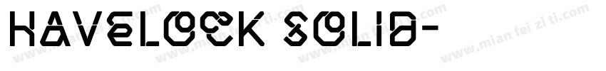 Havelock Solid字体转换